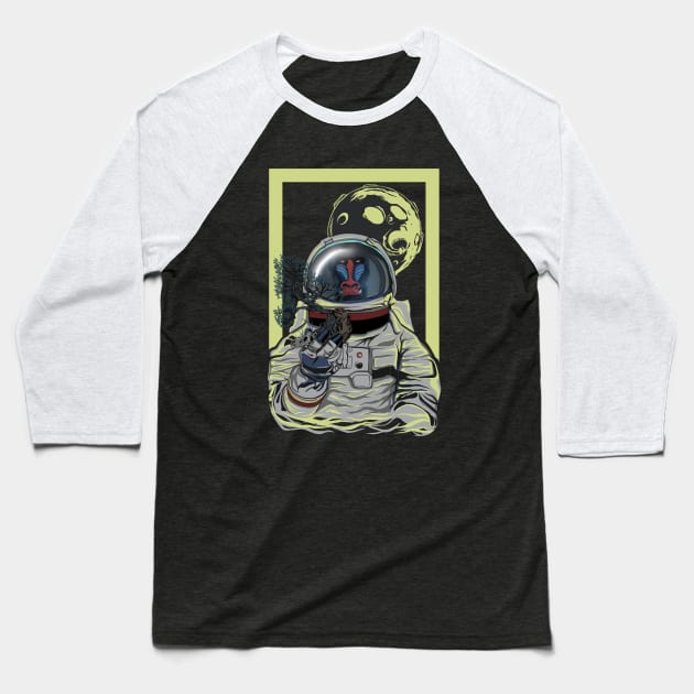 ape astronauts Baseball T-Shirt by pilipsjanuariusDesign